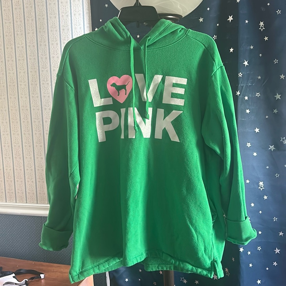PINK ORIGINALS GREEN HOODIE